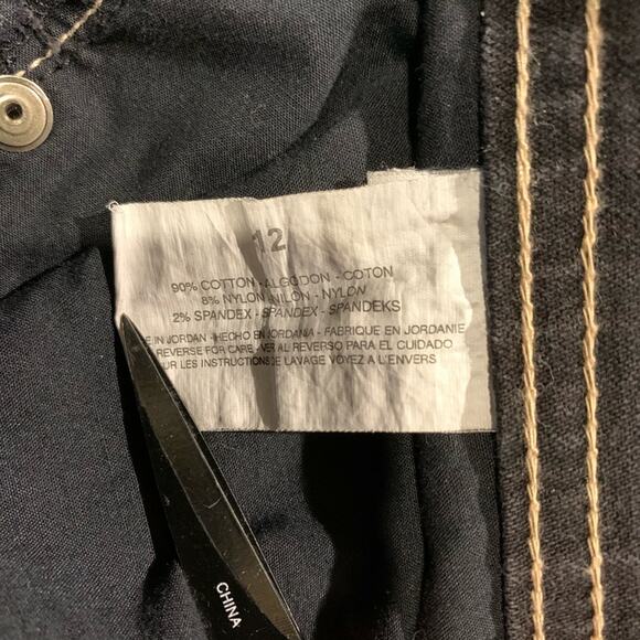 Gloria Vanderbilt Black Hi Waist Mom Jeans Sz 12 - Picture 8 of 8